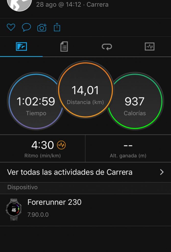 Rodaje con pendiente 6%